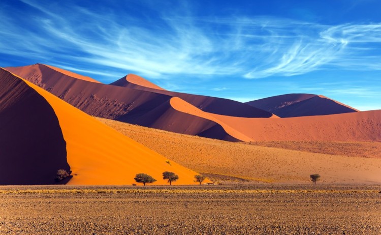 Namib Naukluft Park at sunset
