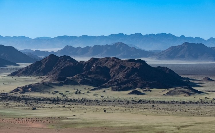 Aerial view of the Namib Desert