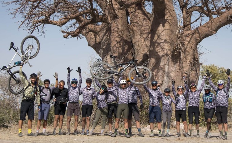 Makgadikgadi Cycling Safari v2. Guest on cycling safari