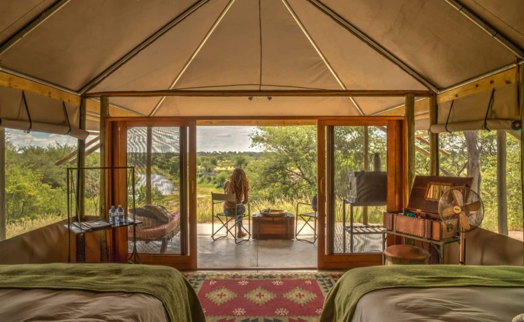 Makgadikgadi Cycling Safari. Meno A Kwena Twin room