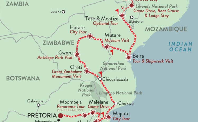 RVR Map MALAWI MEANDER