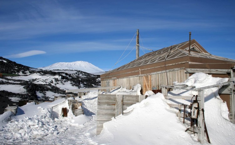 Sir Ernest Shackletons hut by the shores of McMurdo Sound Antarctica 