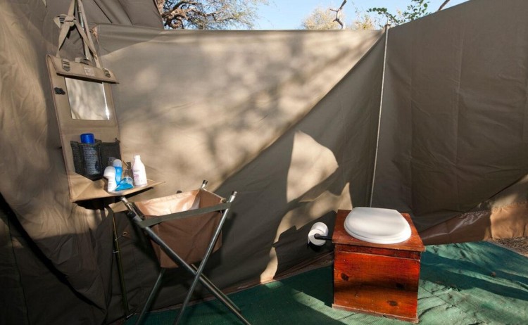 Botswana camoing bathroom