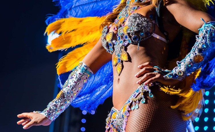 rio carnival package vibrant samba dancer adorned in a dazzling costume
