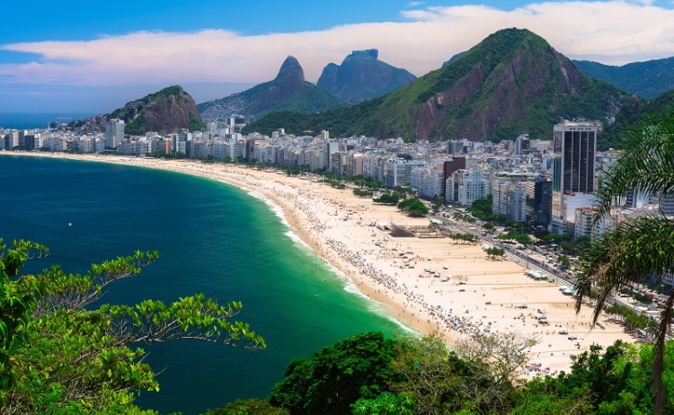 rio carnival package, view of Copacabana Beach