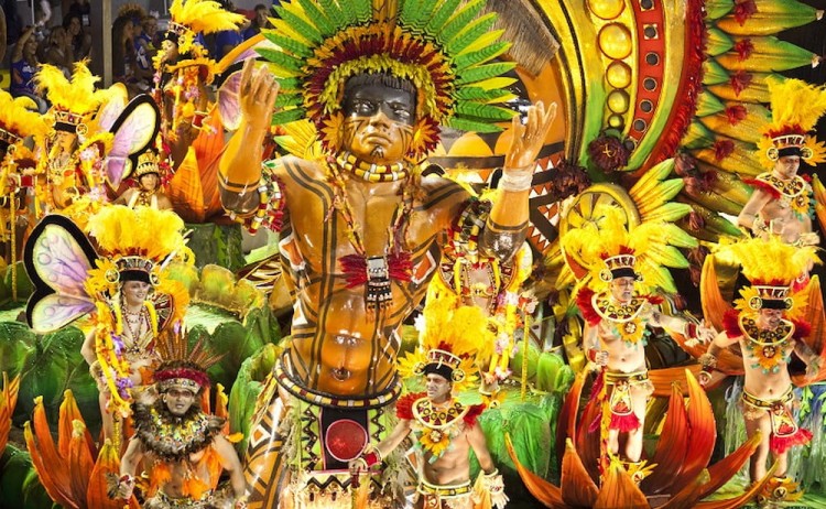 rio carnival packagecolourful floats during the parade