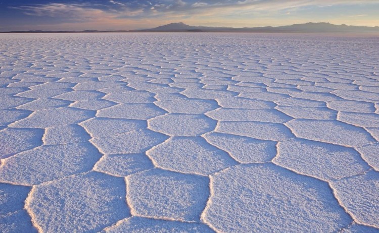 Worlds largest salt flat Salar de Uyuni in Bolivia v2