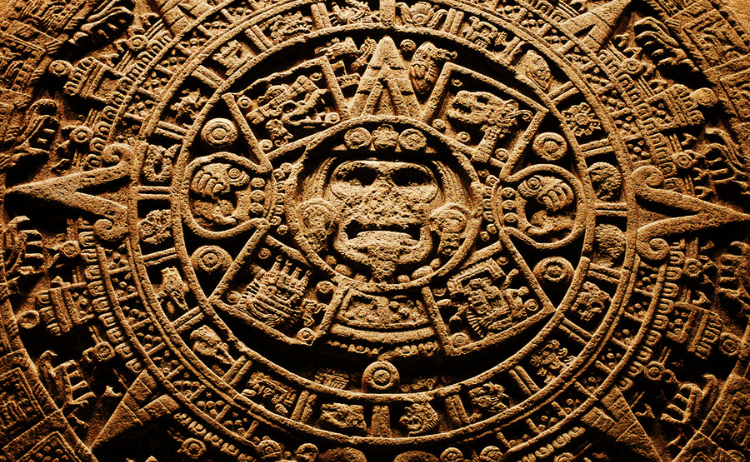 Aztec sun calendar