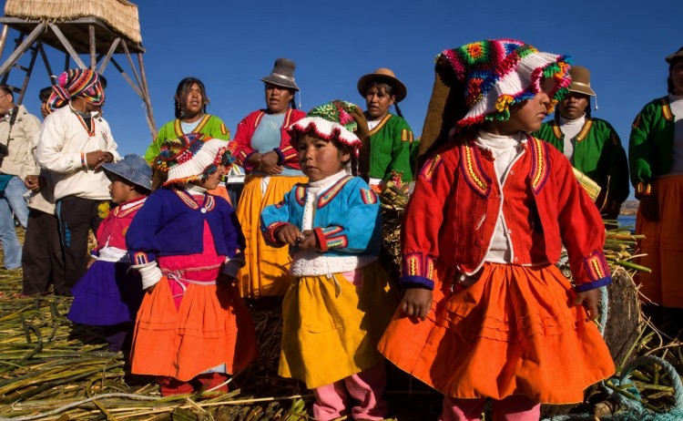 Signature tours locals in colourful dresses