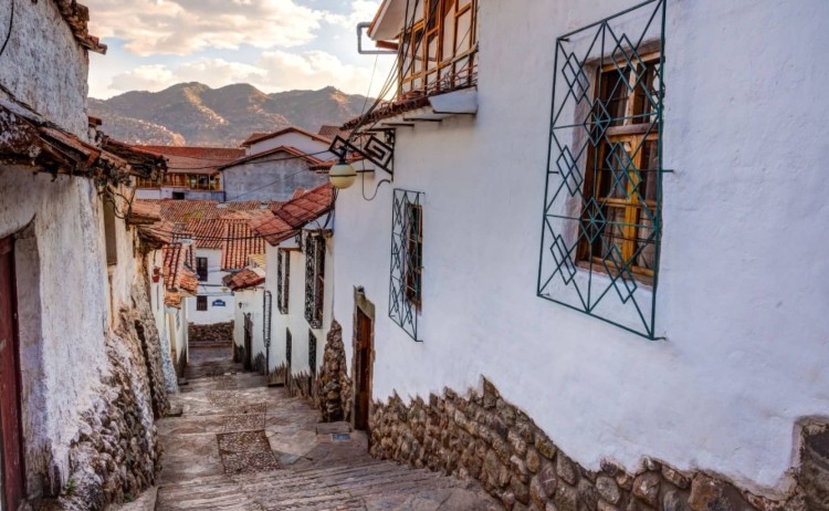 Signature Peru town streets in Cusco