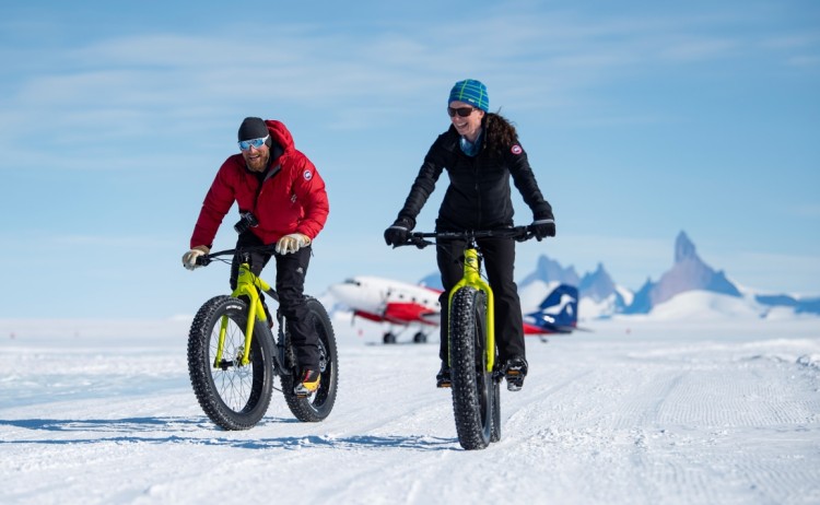 Bike excursion in Polar region