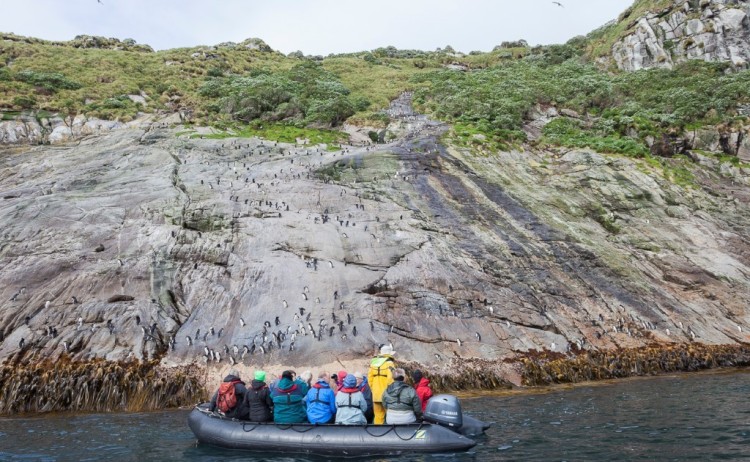 Zodiac exploration sub antarctica islands heritiage