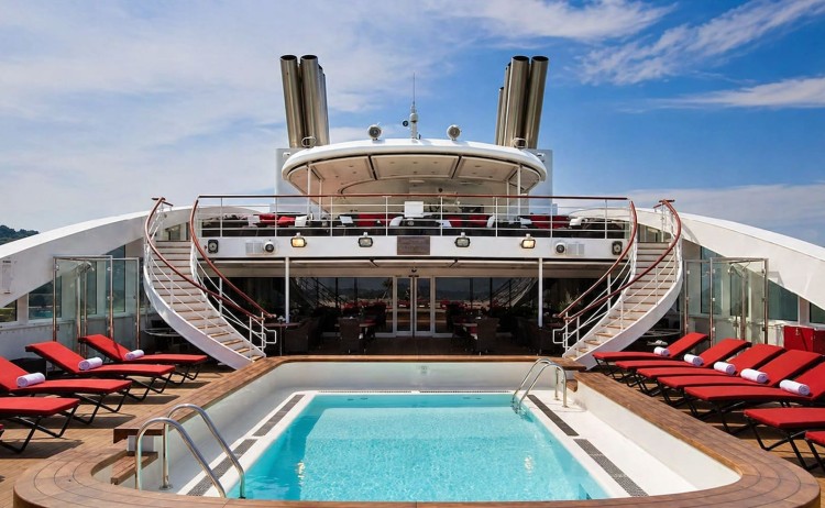 Le Boreal sun deck with swimming pool