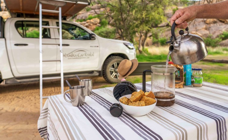 namibia camping vehicle equipped small