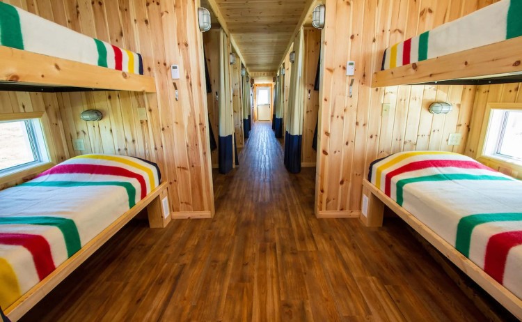 Tundra Buggy Lodge spacious room hallways