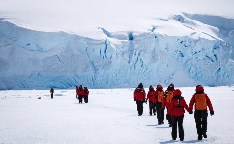 Ultimate Antarctic circle crossing walking safari