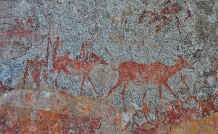 Zimbabwe Matopo bushmen paintings shutterstock 2023802090