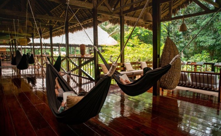 Unique stay Hammock Area of lodge Amazon