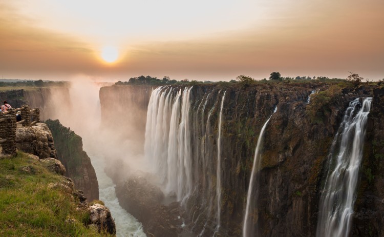 Victoria Falls sunset View from Zambia small