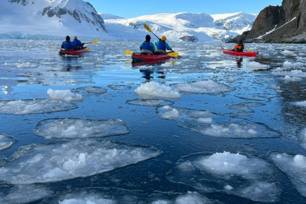 Day paddling in Antarctica is a magical experience 