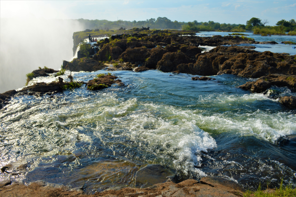 Fancy a dip Jumping into Devils Pool is only allowed in low water season and under strict guidance from local experts.