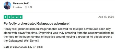 family tour galapagos review