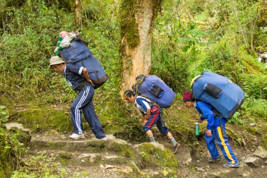 Porters on the Inca Trail