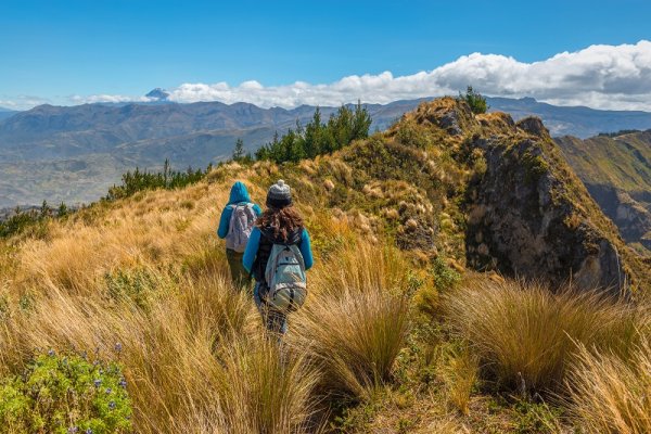 Exploring Andes mountains in Ecuador