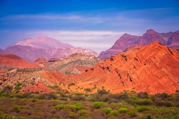 Mountains of Quebrada de Humahuaca in Salta Province, Northern Argentina