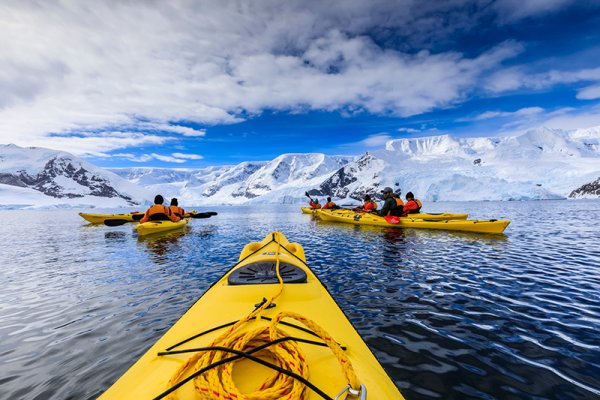 Kayaking in Antarctica