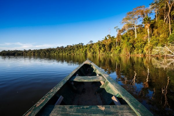 Boat on the Amazon River