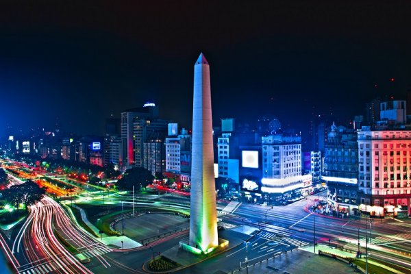 Night view of Buenos Aires, Argentina