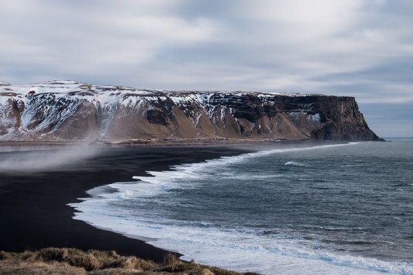 Black Sand Beach in Vik, Iceland