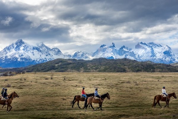 Horse riding in Torres del Paine