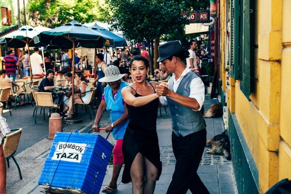 Tango dancing in Buenos Aires