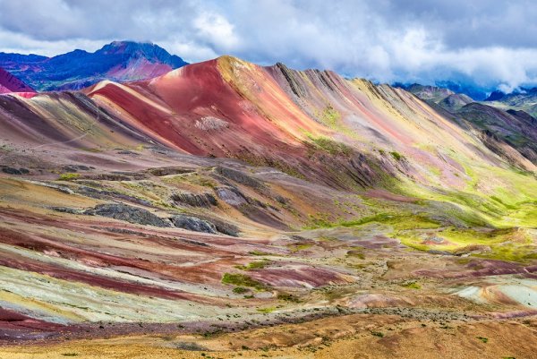 Rainbow colors in the mountains, Peru