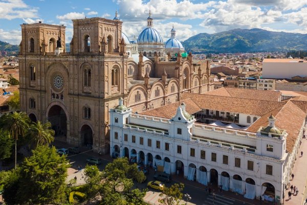 Cathedral of the Immaculate Conception in Cuenca, Ecuador