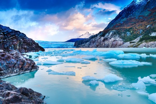 Grey Glacier in the Southern Patagonian Ice Field