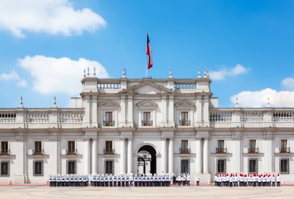 Palacio de Moneda in Santiago,Chile