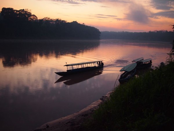 Experience the sunset in Amazon