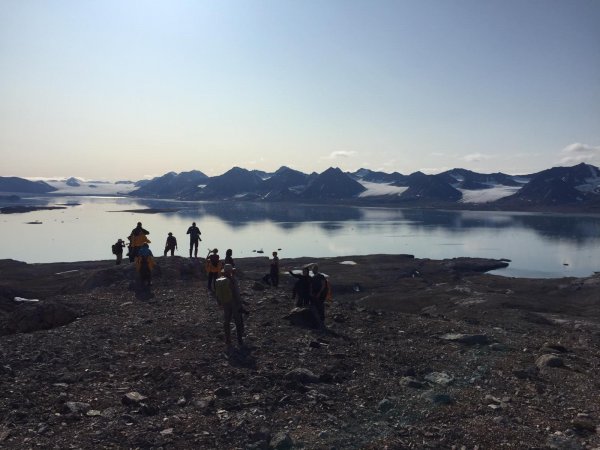 Hiking in Spitsbergen