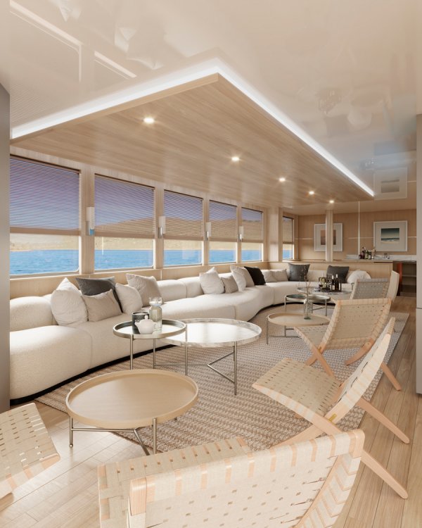 tribute luxury yacht lounge