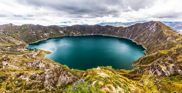 Hiking in Quilotoa Loop, Ecuador 