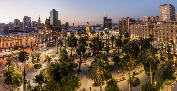 Plaza de Armas in Santiago,Chile