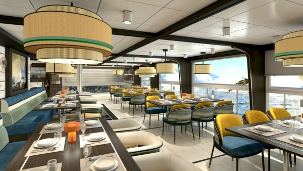 Deck 8 Restaurant Indoors Render Douglas Mawson