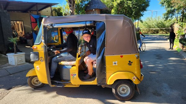 Rio in a tuktuk