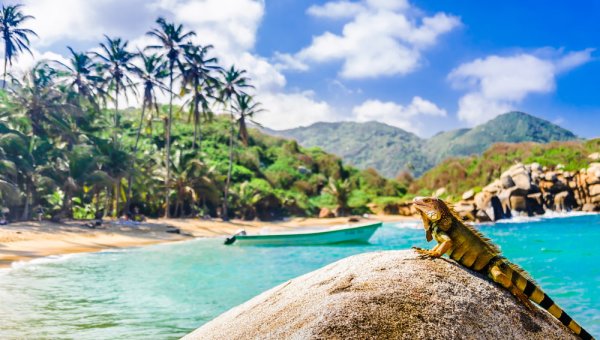 Best place to travel in South America for Beach holiday Colombia