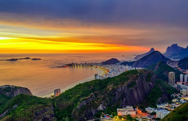 Sunset in Rio de Janeiro