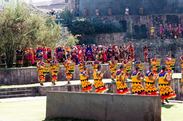 Ancient Inca festival of Inti-Raymi in Cusco, Peru