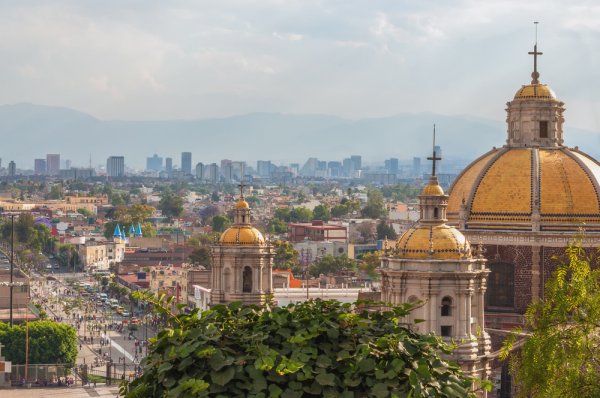 View from the top to Mexico city